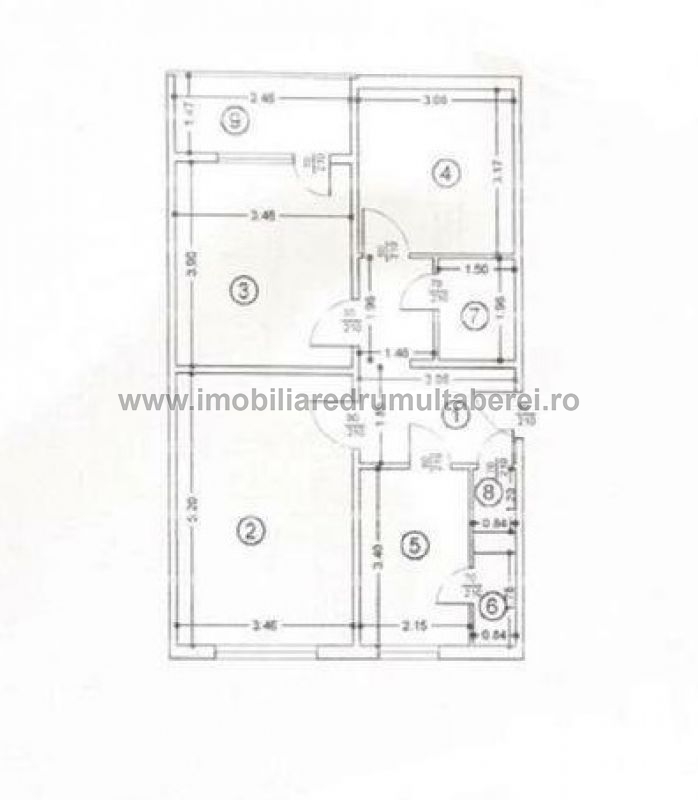 vanzare apartament 3 camere, Raul Doamnei, Metrou, cf 1, decomandat, etaj 1/4, bloc reabilitat,        pret 115.000 EUR
